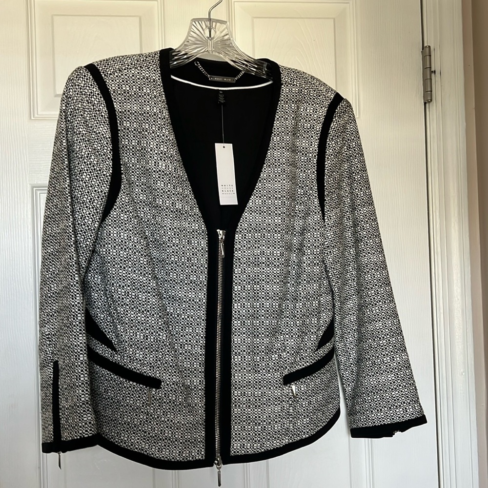 WHBM Contrast Tweed Jacket
